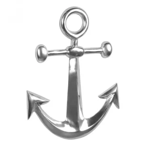 Väggdekoration Wohnling Ankare Maritim Handpolerad Aluminiumgjutning Modern - Inredning & dekor Billig