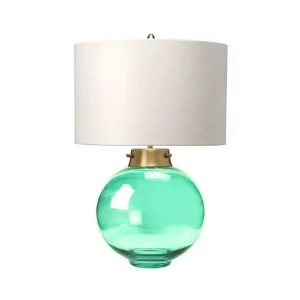 Trygg betalning Bordslampa Elstead Lighting Kara Åldrad mässing - Mörkgrönt glas - Belysning