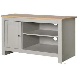 Trygg betalning Lowboard Emerald 95x39x58 cm, Natur/Grå - Möbler