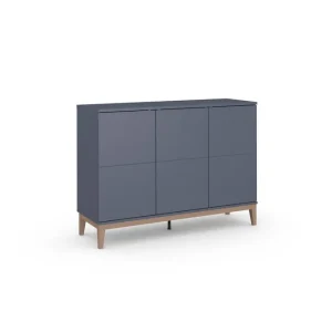 Trygg betalning Skänk Pelle 120x41x85 cm, Grå/Wotan Ek - Förvaring
