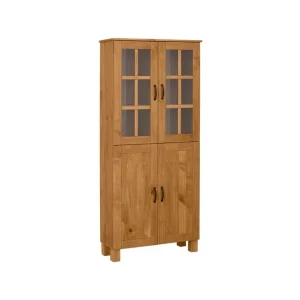Badrumsskåp Alby 75x30x170 cm, Betsad/Vax - Förvaring Endast idag