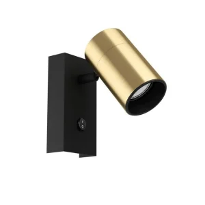 Vägglampa Eglo Cumaribo Svart/Mässing - Belysning Rabatt