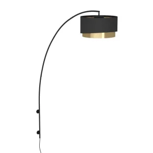 Vägglampa Eglo Manderline Svart/Mässing - Belysning Begränsat erbjudande